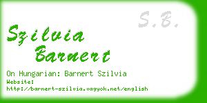 szilvia barnert business card